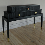 Премиальная Консоль с тремя ящиками Elsa Dreams Black варинант исполнения - 1 | Loft Concept в Москве