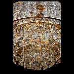 Люстра хрустальная в неоклассическом стиле на золотистом каркасе Majesty варинант исполнения - 4 | Loft Concept в Москве