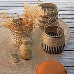 Корзина из плетеного морского тростника Leta Wicker Basket варинант исполнения - 5 | Loft Concept в Москве