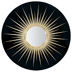 Настенное круглое зеркало Romilly Round Mirror Black варинант исполнения - 1 | Loft Concept в Москве