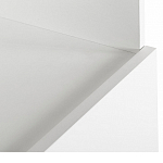 Стеллаж книжный белый с 3-мя открытыми полками и дверкой Strict Lines варинант исполнения - 3 | Loft Concept в Москве