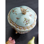 Шкатулка голубого цвета с цветочными орнаментами Blue Garden варинант исполнения - 4 | Loft Concept в Москве