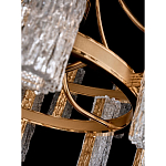 Люстра двухъярусная круглая с текстурными цилиндрическими плафонами Glimpse варинант исполнения - 8 | Loft Concept в Москве