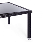 Обеденный комплект из искуственного ротанга Vintara черный варинант исполнения - 10 | Loft Concept в Москве