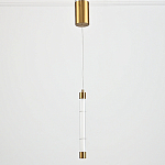 Подвесной светильник в форме цилиндра Trumpet Tube Brass варинант исполнения - 3 | Loft Concept в Москве