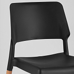 Пластиковый стул на ножках из массива бука Ferret Black 4 шт варинант исполнения - 7 | Loft Concept в Москве