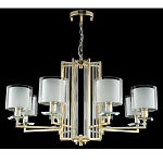 Люстра с 8-ю цилиндрическими плафонами из стекла Laurent варинант исполнения - 3 | Loft Concept в Москве