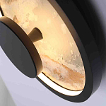 Бра круглое светодиодное с черной рамкой Stone Circle варинант исполнения - 2 | Loft Concept в Москве