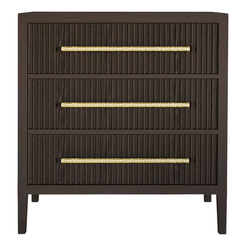 Комод Primo с 3 выдвижными ящиками Темный орех Орех в Москве | Loft Concept 