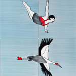 Плитка с узором Аист варинант исполнения - 3 | Loft Concept в Москве