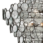 Люстра с каскадом из круглых прозрачных декоративных элементов Harmony of Light варинант исполнения - 1 | Loft Concept в Москве