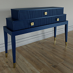 Премиальная Консоль с тремя ящиками Elsa Dreams Blue варинант исполнения - 1 | Loft Concept в Москве