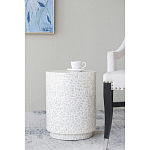 Приставной столик с рисунком из раковин устриц Bone Inlay варинант исполнения - 5 | Loft Concept в Москве