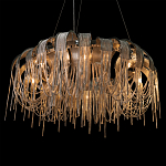 Люстра круглая подвесная с металлическими дугами и длинными цепочками 80 см Atlantis Chain варинант исполнения - 8 | Loft Concept в Москве