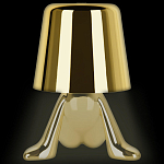 Настольная лампа фигурная цвета золото с гладким абажуром Высота 17 см Sophia варинант исполнения - 7 | Loft Concept в Москве