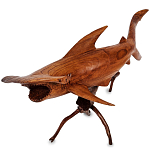 Статуэтка акула-молот деревянная Hammer варинант исполнения - 1 | Loft Concept в Москве