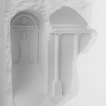 Встраиваемый в стену гипсовый светильник под покраску в античном стиле Antiquity Athena варинант исполнения - 8 | Loft Concept в Москве