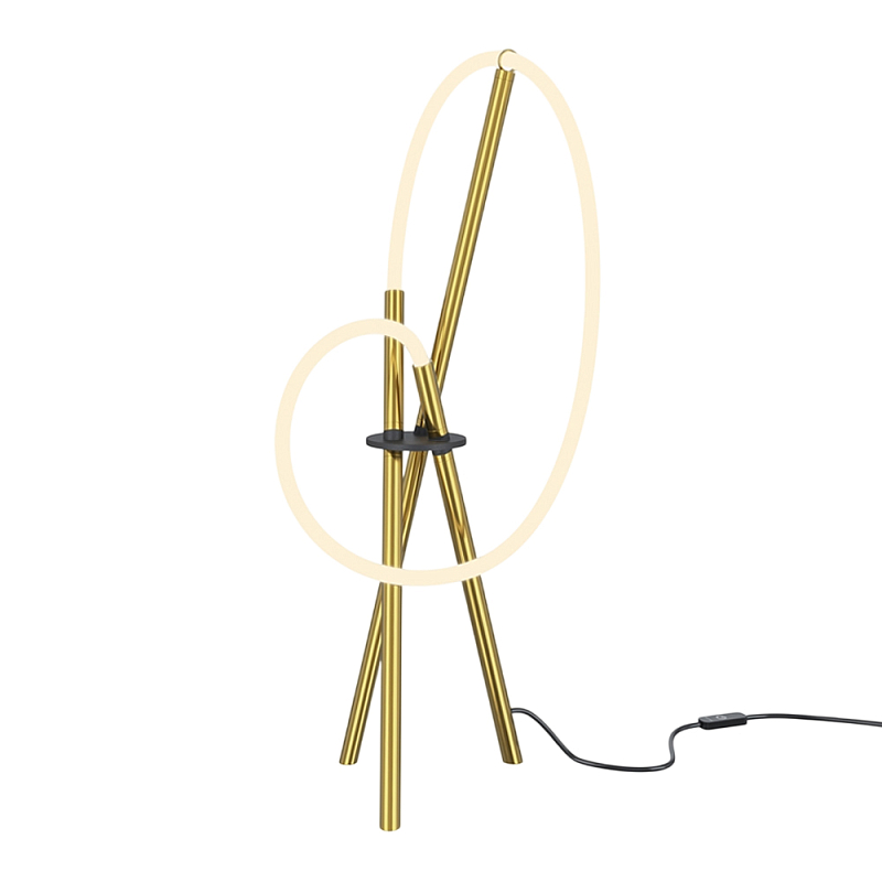 Настольный светильник Crochet Brass 3000К 15Вт Латунь Белый в Москве | Loft Concept 