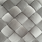 Пуф плетеный велюровый светло-бежевый  Soft Wicker Pouf варинант исполнения - 2 | Loft Concept в Москве