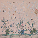 Обои ручная роспись Cecily pink варинант исполнения - 1 | Loft Concept в Москве