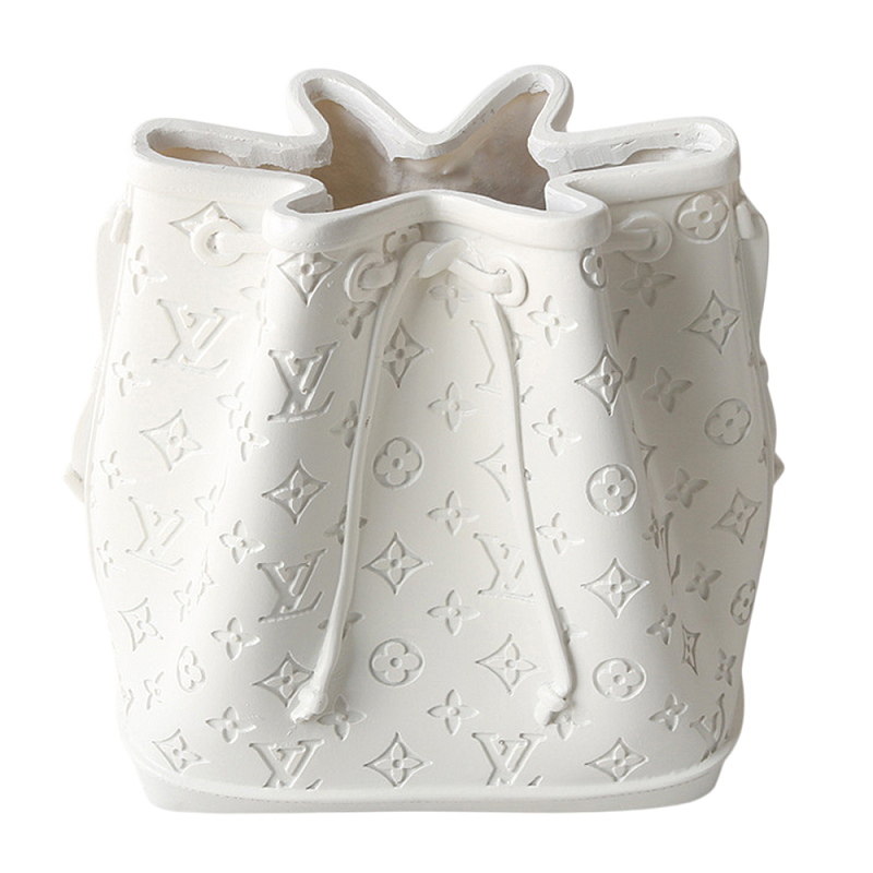 Кашпо в виде сумки  Bag Vase White Louis Белый в Москве | Loft Concept 