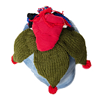 Подушка из джинсовой одежды и вязания Heart&Brain варинант исполнения - 1 | Loft Concept в Москве