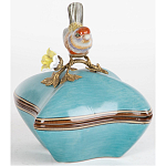 Фарфоровая шкатулка с птицей Eden Garden Blue варинант исполнения - 2 | Loft Concept в Москве