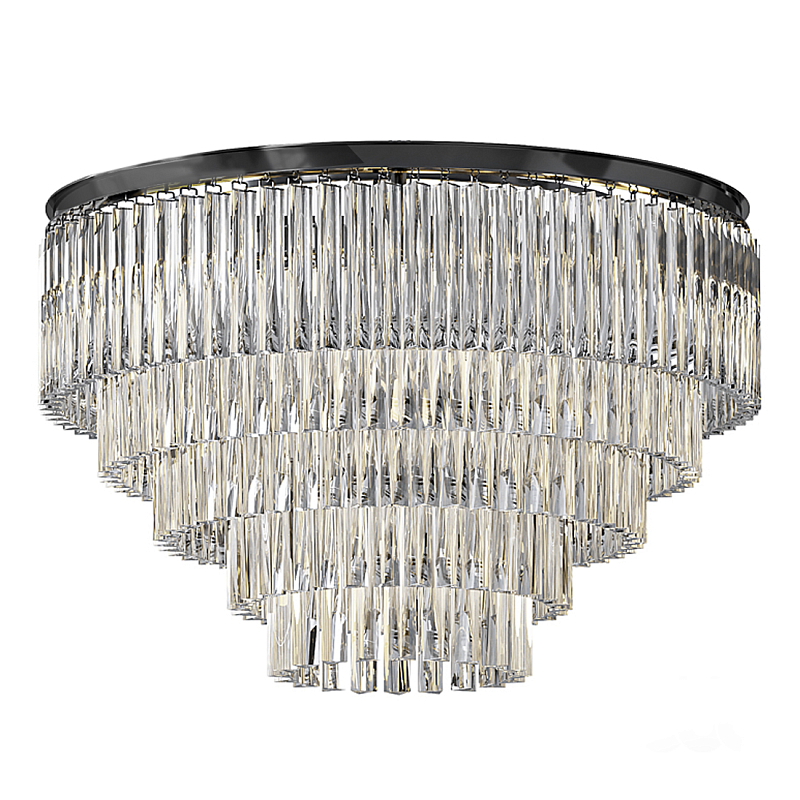 Люстра Odeon C3001–D80/5 Черный Прозрачное Стекло Дымчатый (Smoke) Янтарь (Amber) в Москве | Loft Concept 