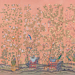 Обои ручная роспись Belvoir Apricot  варинант исполнения - 1 | Loft Concept в Москве