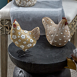 Статуэтка курица с текстурной поверхностью бежевого цвета Rustic Chicken варинант исполнения - 4 | Loft Concept в Москве