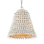 Подвесной светильник белый металлический в форме колокола White Natural Lines варинант исполнения - 2 | Loft Concept в Москве