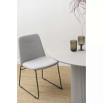 Стул мягкий светло-серый Chair Gray Runners варинант исполнения - 9 | Loft Concept в Москве