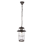 Уличный подвесной светильник с цилиндрическим плафоном на цепи Elysian Lanterns варинант исполнения - 1 | Loft Concept в Москве