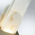 Настольная лампа с белыми вертикальными элементами Alabaster Totem   варинант исполнения - 7 | Loft Concept в Москве
