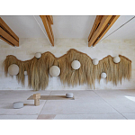 Большая дизайнерская Инсталляция из соломы RAFFIA Installation  варинант исполнения - 3 | Loft Concept в Москве