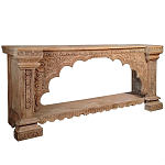 Большая Этническая Консоль с резным орнаментом  варинант исполнения - 1 | Loft Concept в Москве