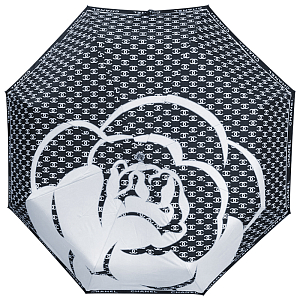 Зонт раскладной CHANEL дизайн 010 Черный цвет