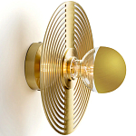 Бра в виде металлического диска Amadis Gold Wall Lamp варинант исполнения - 2 | Loft Concept в Москве