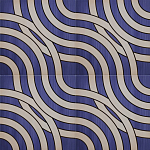 Дизайнерская плитка с узором Круги  варинант исполнения - 1 | Loft Concept в Москве