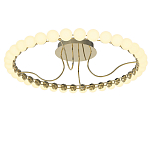 Люстра кольцевая потолочная с круглыми плафонами белого цвета PEARLS Suspension 60 варинант исполнения - 2 | Loft Concept в Москве