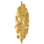 Бра светодиодное из многослойных золотых дисков Metal Disc Chandelier варинант исполнения - 2 | Loft Concept в Москве