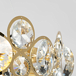 Люстра подвесная из золотых колец 57 см Golden Circles варинант исполнения - 7 | Loft Concept в Москве