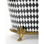 Фарфоровое кашпо Black and white square варинант исполнения - 4 | Loft Concept в Москве