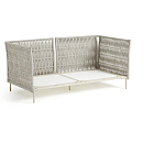 Диван садовый с плетеными ремешками и спинкой  Kleo варинант исполнения - 5 | Loft Concept в Москве