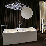 Люстра подвесная с тонкой металлической конструкцией цвета хром Quasar варинант исполнения - 8 | Loft Concept в Москве