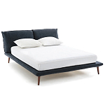 Двуспальная кровать с мягким изголовьем Daniel Bed варинант исполнения - 1 | Loft Concept в Москве