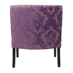 Полукресло с мягкой обивкой из жаккарда на 4-х ножках из массива березы Baroque Armchair violet варинант исполнения - 2 | Loft Concept в Москве