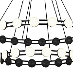 Люстра двухъярусная с круглыми светодиодными источниками света Maxine Light варинант исполнения - 5 | Loft Concept в Москве