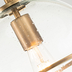 Потолочный светильник с прозрачным стеклянным шаром с эффектом пузырьков Hinkley варинант исполнения - 18 | Loft Concept в Москве