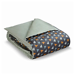 Постельное белье из сатина с принтом треугольники 150х200 см Triangular Dreams варинант исполнения - 1 | Loft Concept в Москве